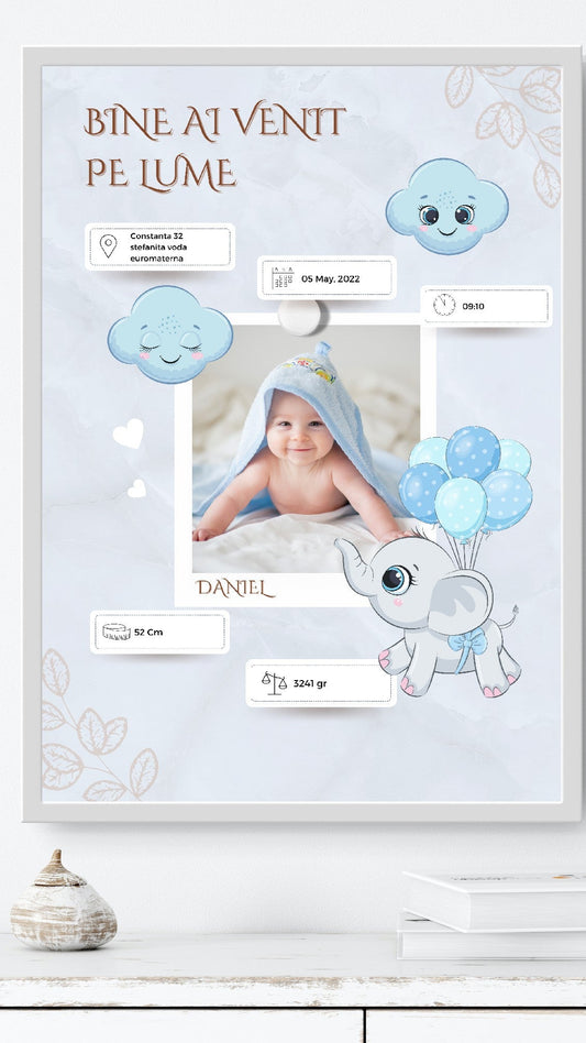 Tablou personalizat bebe